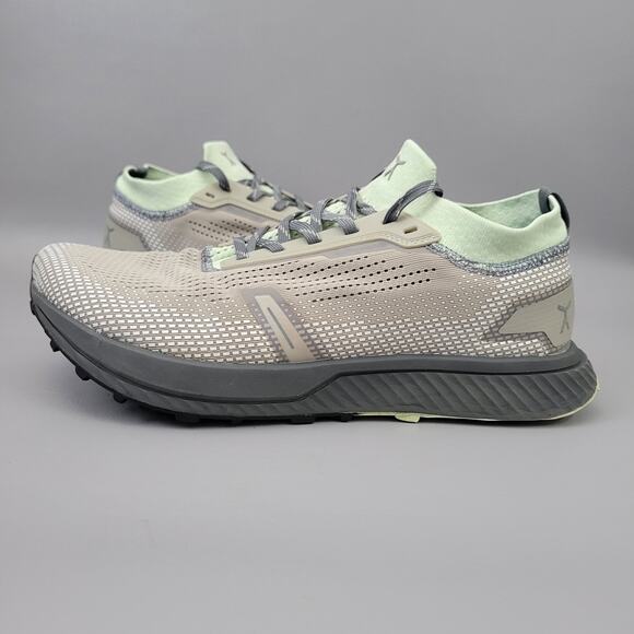 Flux Adapt Trail runner Men size 11 Gray Green Knit Running Sneakers Athletic main image 6